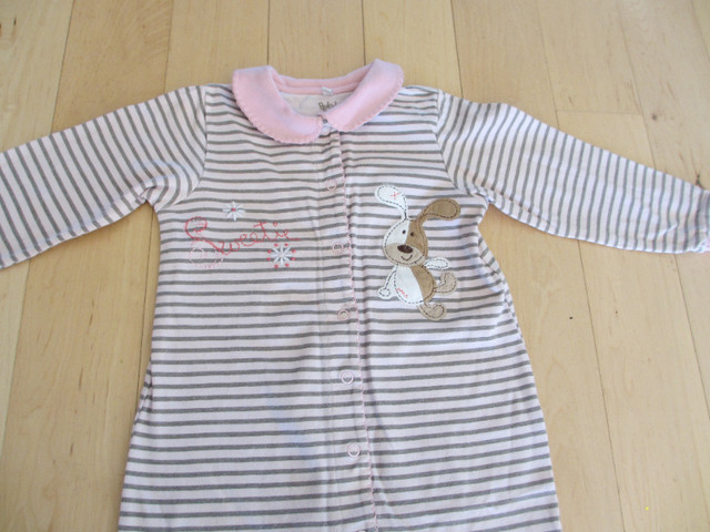 Pyjama une-pièce ligné pour fille 24 mois (V345) dans Vêtements - 18 à 24 mois  à Ville de Montréal - Image 3