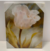 FLOWER CANVAS WALL ART picture flower NWT home decor