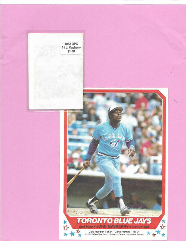 Vintage Baseball: 1982 OPC Baseball Mini Posters (singles) in Arts & Collectibles in Bedford