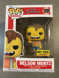 Funko Pop #1205 Nelson Muntz The Simpsons Hot Topic Exclusive