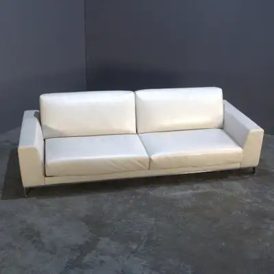 RH Premium Genuine Leather Couch White Designer Sofa Modern Deep, View more
