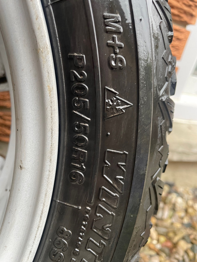 4 Borbet rims with Firestone Winterforce P205/50H16 W60 tires in Tires & Rims in London - Image 3