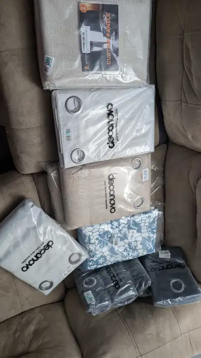 Brand new 100% blackout Curtains. For prices see description, View more