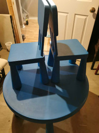 Table with 2 chairs for kids