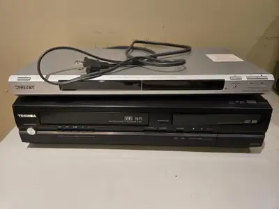Toshiba VHS, Sony DVD players. Untested, selling as-is. See instructions below if you are interested...