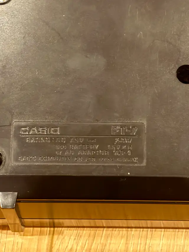 Rare Vintage 1983 Casio PT-7 Pocket Synthesizer - Working! in Pianos & Keyboards in City of Toronto - Image 6