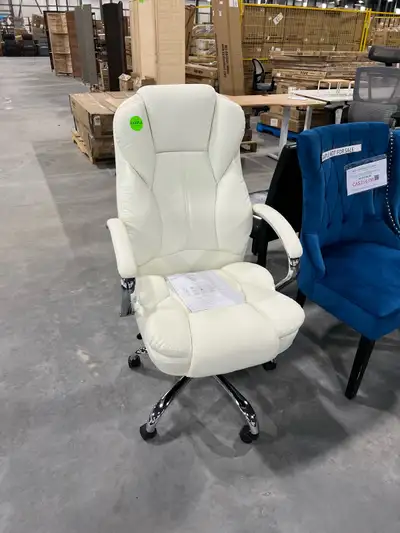 brand new white office chair $153, View more