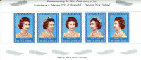 NEW ZEALAND.souvenir Sheet 25 Years of the Coronation in 1952.