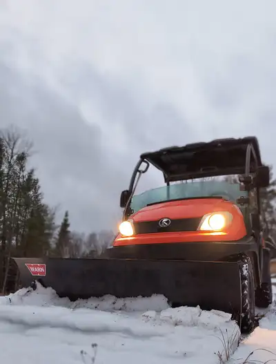 PRICE DROP on already Best Priced Kubota RTV plow package on the market! Conquer winter and chores l...