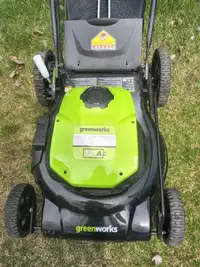 Greenworks 21 inch electric mower in very good condition