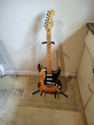 Fender Stratocaster Electric Guitar MIM Relic'd Road Worn, View more