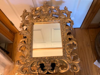 Vintage Ornate Gold Gilt Vanity/Wall Mirror