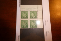 Bloc de timbres 1 cent King George VI 1949