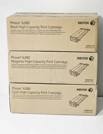 XEROX Phaser 6280 High Capacity Print Original Toner Cartridges, View more