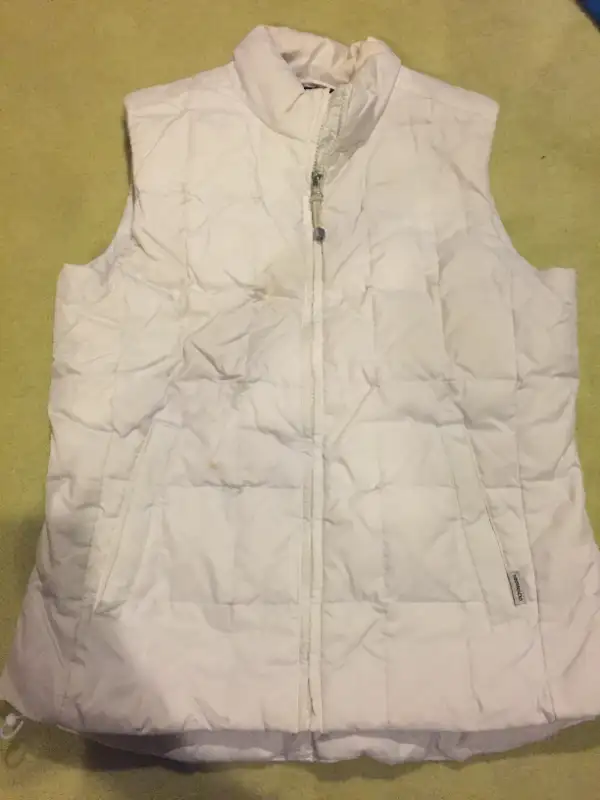 WOMEN'S WHITE MONDETTA SPORT DOWN VEST - MED628632718840341224