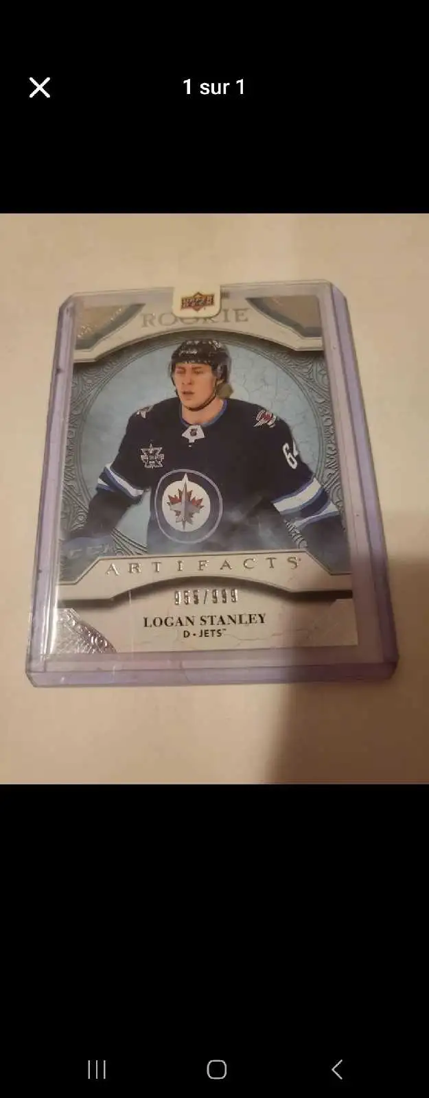 Carte de hockey Upper Deck Logan Stanley in Hockey in Laval / North Shore - Image 2