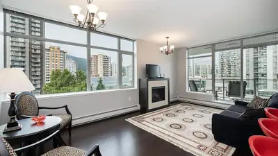 Enjoy sweeping city and mountain views from this beautifully maintained 2-bedroom, 2-bathroom corner...