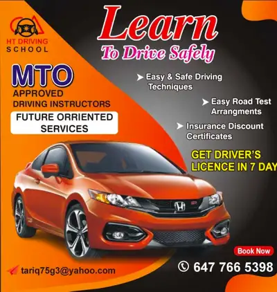 DRIVING INSTRUCTOR, BRAMPTON, MISSISSAUGA, View more