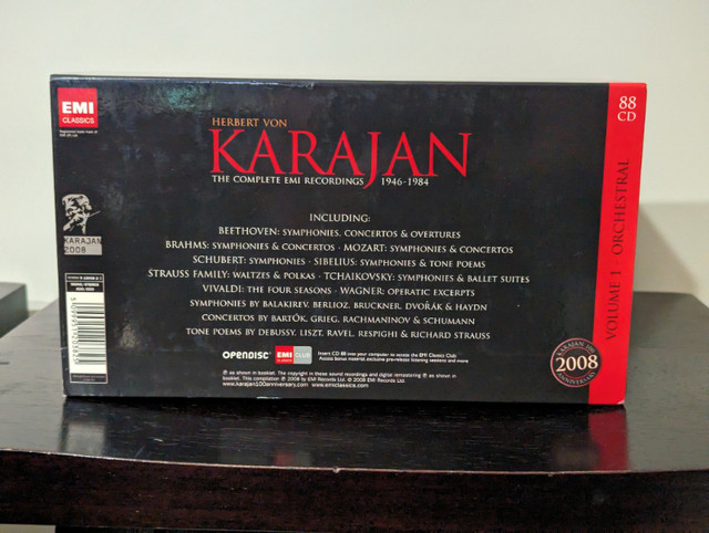 Karajan: The Complete EMI Recordings 1946-1984, Vol. 1 dans CD, DVD et Blu-ray  à Laval/Rive Nord - Image 4