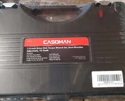 Casoman 1/4" torque wrench set, View more