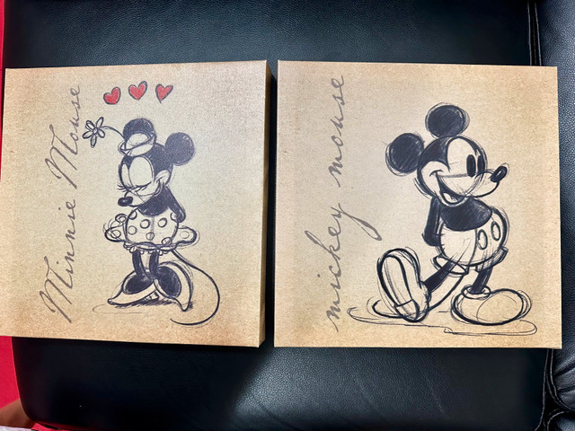 Mickey and Minnie Mouse Canvases in Arts & Collectibles in Cambridge
