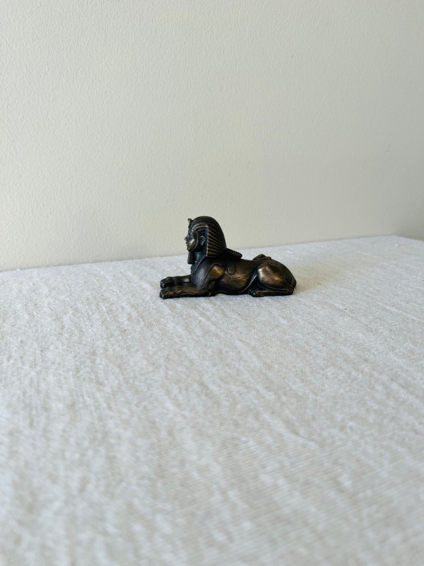SPHINX RESIN BRONZE COLOR SMALL EGYPTIAN FIGURINE in Arts & Collectibles in Edmonton - Image 2