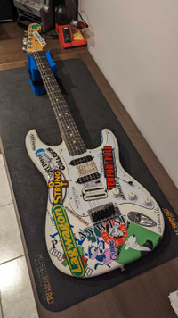 Fender Tom Delonge Sticker Strat Replica Strat