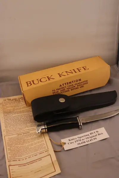 Vintage Buck 118 Personal Steel Blade Knife (#6458), View more