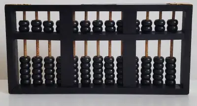 VIntage Abacus "LOTUS FLOWER BRAND" 13 TIGES 91 PERLES, View more