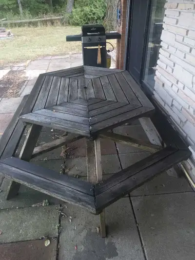 Octagon picnic table, View more