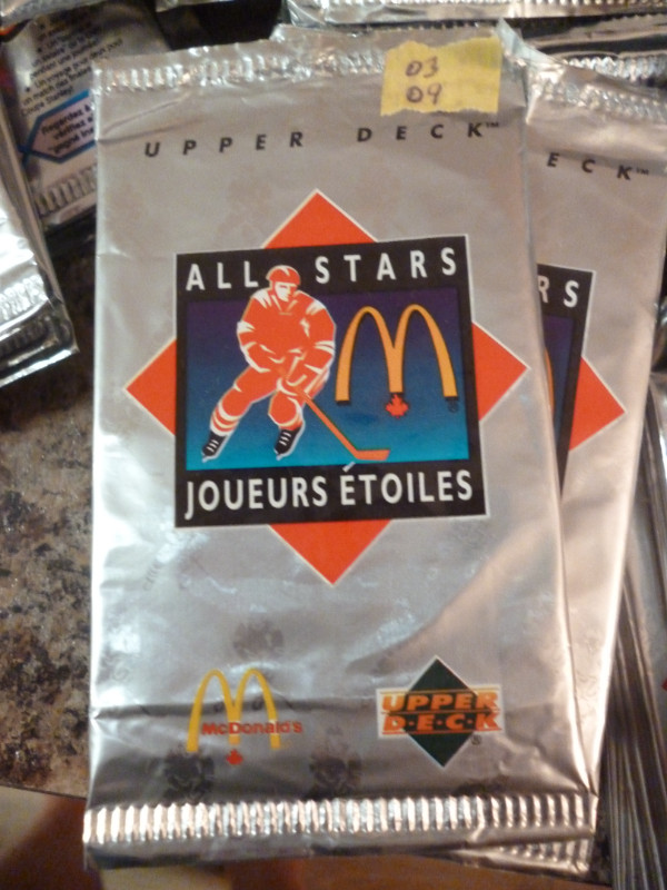 McDonalds Upper Deck hockey card packs x 160 ish - opened w list in Arts & Collectibles in Vernon - Image 2