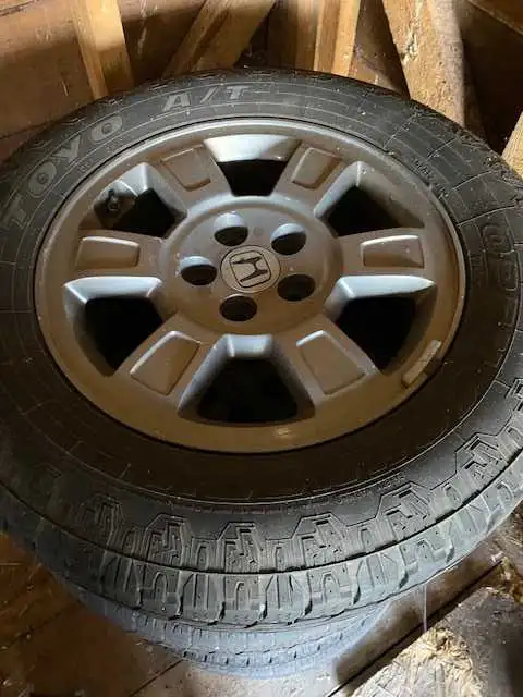 245 65 17 WinterTires and Rims off a HondaRidgeline $397 OBO in Tires & Rims in Bedford - Image 2