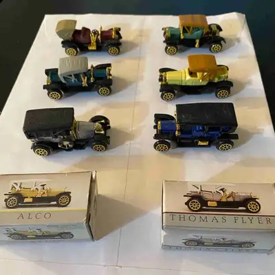 Readers Digest Vtg Mini Antique Car Replicas I'm offering a set of vintage model cars, including bra...