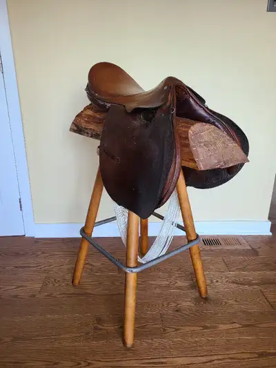 Swivel Saddle Bar Stool- Unique!, View more