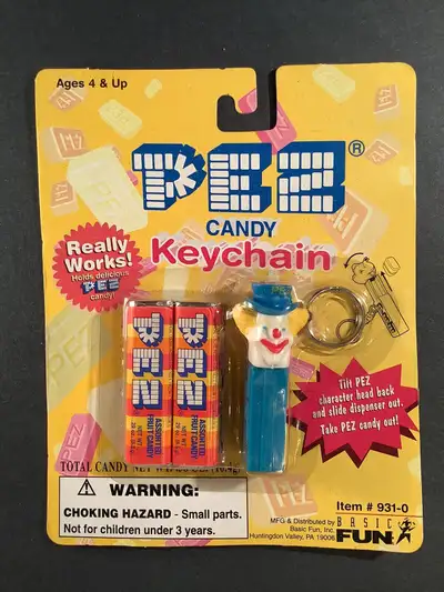 Pez  1994 & 1998 Keychains and 1996 Power Pez Dispenser , View more