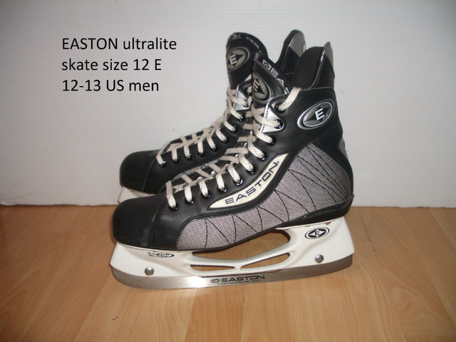 Patins _  EASTON  ultralite _ skates size 12 E pour 12-13 US men dans Patins et patins à roulettes  à Ville de Montréal