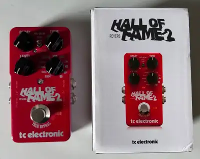 Hall of Fame 2 reverb pedal. Works perfectly. complete with box, paperwork, usb cord and sticker. so...