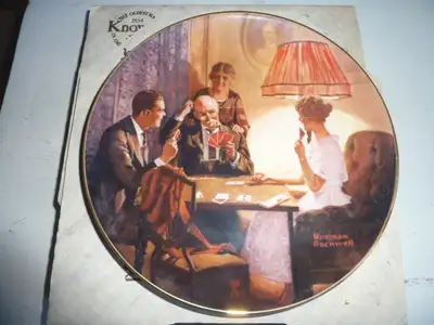 Norman Rockwell collector plate.