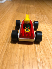 Vintage take-apart toy race car