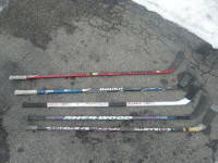 YES TODAY DEAL OF THE DAY ON 5 LEFT HAND PRO HOCKEY STICKS!