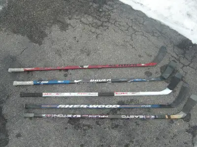 YES TODAY DEAL OF THE DAY ON 5 LEFT HAND PRO HOCKEY STICKS!, View more