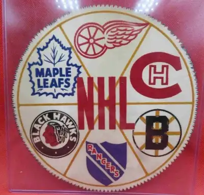 RARE 1958 TORONTO STAR NHL SILK FELT PATCH ORIGINAL SIX TEAMS, View more
