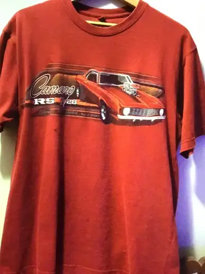 Camaro t-shirt/Levi’s jeans, View more