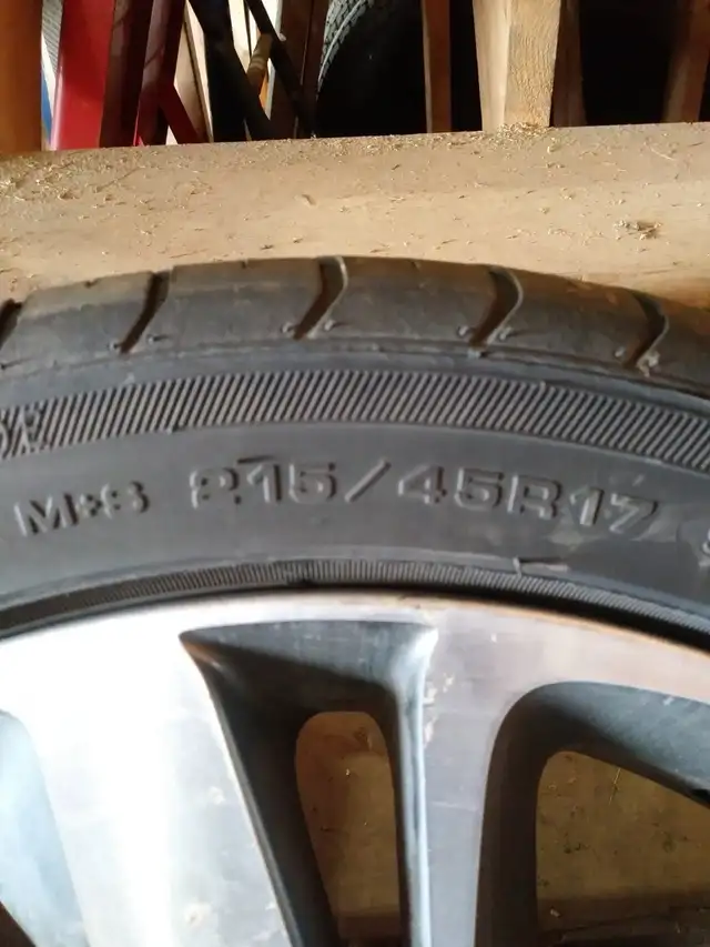 All season tire with rims 215/45R/17 in Tires & Rims in Bedford - Image 3