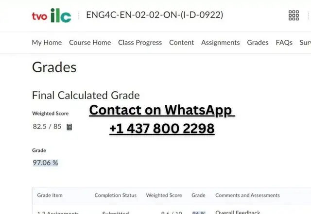 ILC/TVO All Courses and Assignments help available63735896164353124