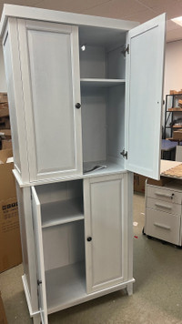 72.5" Wood Kitchen Pantry Cabinet