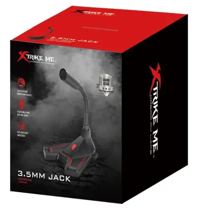 Xtrike Me XMC-01 - Gaming Microphone - Flexible - Black, View more