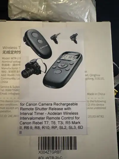 Aodelan WTR-2 II Wireless Timer Remote Shutter Release, View more