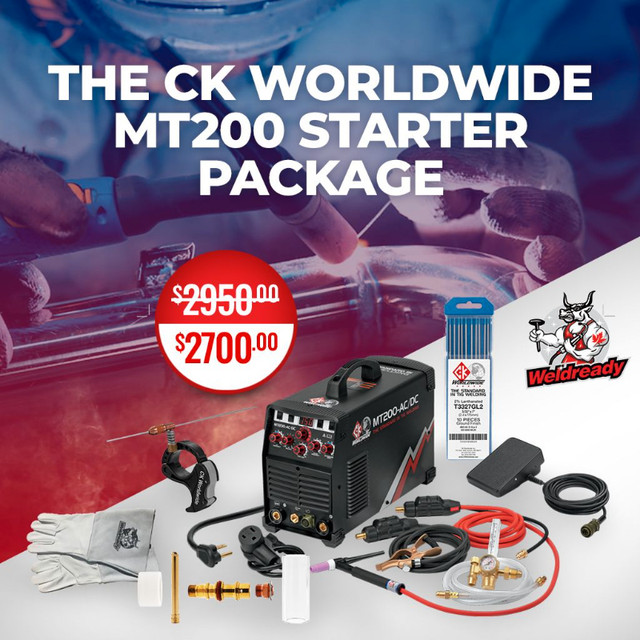 CK Worldwide MT200 ACDC TIG Welder Complete Package NEW in Other in Red Deer
