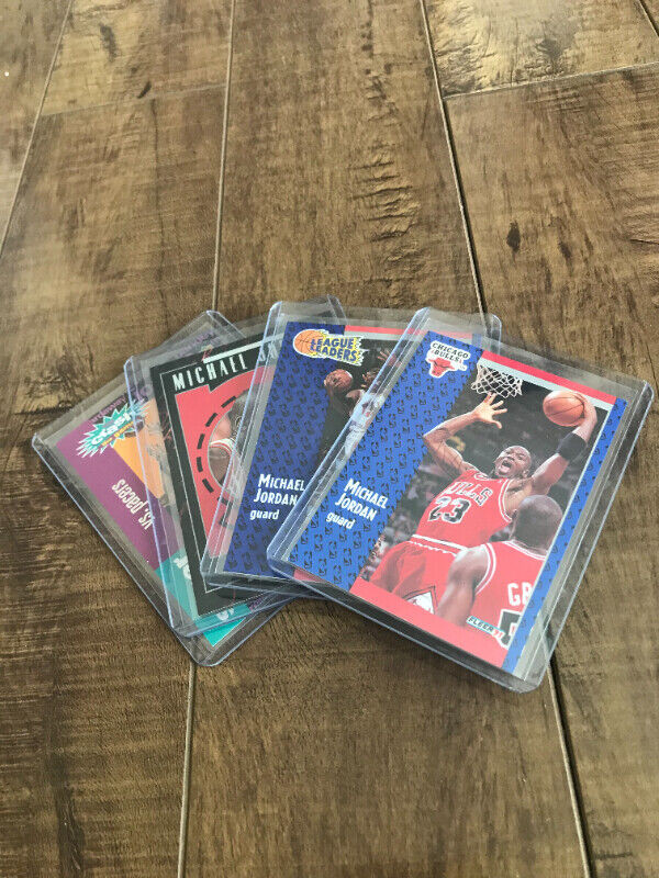 MICHAEL JORDAN BASKETBALL  3 CARDS + 1 CHRIS WEBBER CARD in Arts & Collectibles in City of Toronto